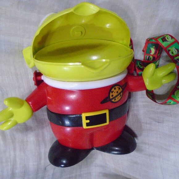 Disney Parks World Christmas Santa Toy Story Pizza Planet Alien Popcorn Bucket - Picture 3 of 3